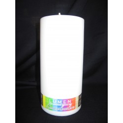 Candela plastica bianca con led 25x2,3 cm - 550022 