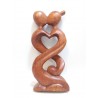 Statua cuore in legno