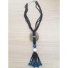 Collana in pietra ciondolo blu