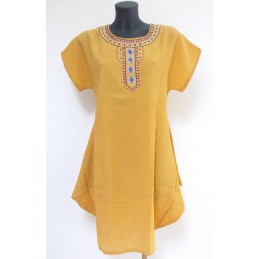 Vestito corto indiano giallo