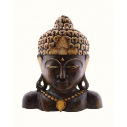 Buddha in legno scuro...